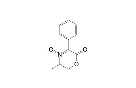 5,6-DIHYDRO-5-METHYL-3-PHENYL-1,4-OXAZIN-2-ONE-N-OXIDE