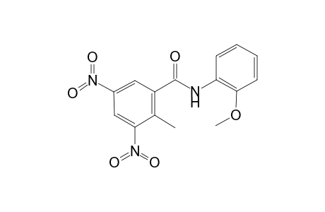 Benzamide, 2-methyl-3,5-dinitro-N-(2-methoxyphenyl)-