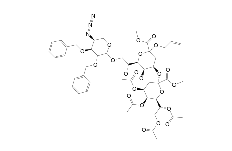 #35;DIMETHYL-4-AZIDO-2,3-DI-O-BENZYL-4-DEOXY-BETA-L-ARABINOPYRANOSYL-(1->8)-[(4,5,7,8-O-TETRA-O-ACETYL-3-DEOXY-ALPHA-D-MANNO-OCT-2-ULOPYRANOSIDE)-ONATE-(2->4)]