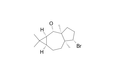 1H-Cycloprop[f]azulen-2-ol, 5-bromodecahydro-1,1,2a,5a-tetramethyl-, [1aR-(1a.alpha.,2.alpha.,2a.alpha.,5.alpha.,5a.alpha.,7a.alpha.)]-