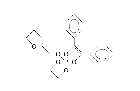 2,3-Diphenyl-5-(tetrahydro-furfuryloxy)-1,4,6,9-tetraoxa-5-phospha-spiro(4.4)non-2-ene