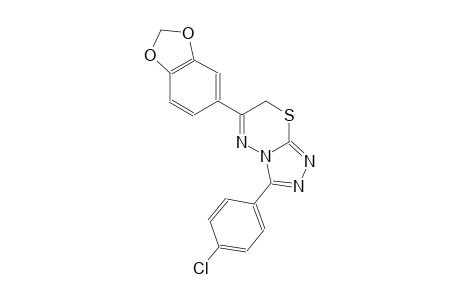 6-(1,3-benzodioxol-5-yl)-3-(4-chlorophenyl)-7H-[1,2,4]triazolo[3,4-b][1,3,4]thiadiazine