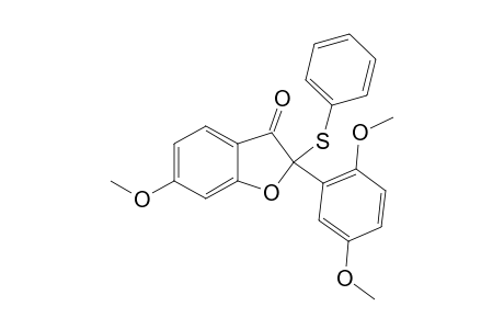 2-(2,5-DIMETHOXYPHENYL)-6-METHOXY-2-(PHENYLTHIO)-BENZOFURAN-3(2H)-ONE