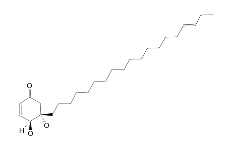 5-[16-Nonadecenyl]-4S,5S-dihydroxy-2-cyclohexenone