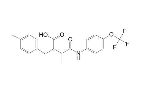 3-Methyl-2-[(4-methylphenyl)methyl]-4-oxidanylidene-4-[[4-(trifluoromethyloxy)phenyl]amino]butanoic acid