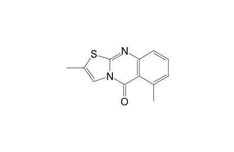 5H-Thiazolo[2,3-b]quinazolin-5-one, 2,6-dimethyl-