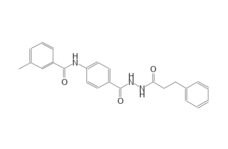 3-methyl-N-(4-{[2-(3-phenylpropanoyl)hydrazino]carbonyl}phenyl)benzamide