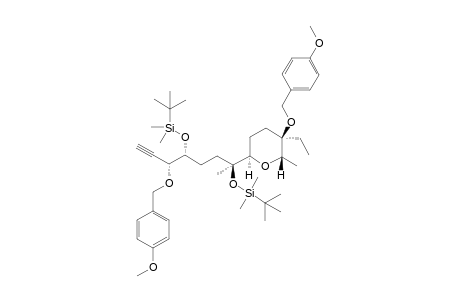 (3R,4R,7S)-4,7-Bis(tert-butyldimethylsilyloxy)-7-[(2R,5R,6S)-5-ethyl-5-(4-methoxybenzyloxy)-6-methyltetrahydropyran-2-yl]-3-(4-methoxybenzyloxy)oct-1-yne