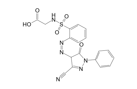 Glycine, N-[[2-[2-(3-cyano-4,5-dihydro-5-oxo-1-phenyl-1H-pyrazol-4-yl)diazenyl]phenyl]sulfonyl]-