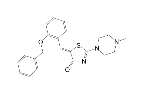 (5Z)-5-[2-(benzyloxy)benzylidene]-2-(4-methyl-1-piperazinyl)-1,3-thiazol-4(5H)-one