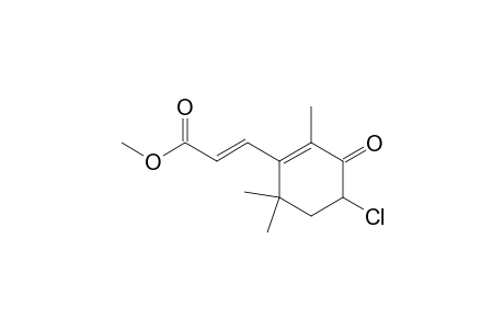 2-Propenoic acid, 3-(4-chloro-2,6,6-trimethyl-3-oxo-1-cyclohexen-1-yl)-, methyl ester, (E)-