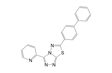 [1,2,4]triazolo[3,4-b][1,3,4]thiadiazole, 6-[1,1'-biphenyl]-4-yl-3-(2-pyridinyl)-