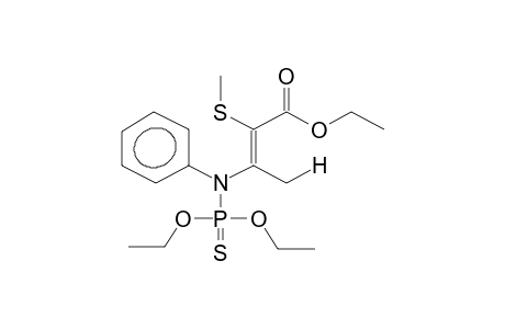 (Z)-BETA-DIETHOXYTHIOPHOSPHORYLPHENYLAMINO-ALPHA-METHYLTHIOETHYLBUTENOATE