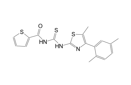 N-[4-(2,5-dimethylphenyl)-5-methyl-1,3-thiazol-2-yl]-N'-(2-thienylcarbonyl)thiourea