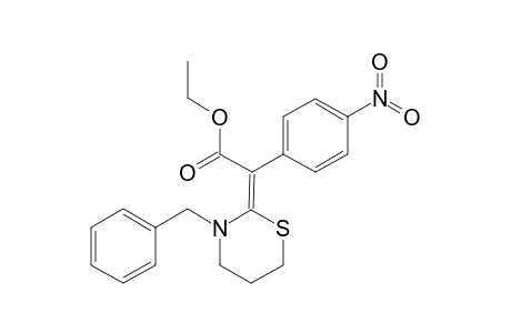 ETHYL-[2-(3-BENZYLTETRAHYDRO-2H-1,3-THIAZIN-2-YLIDENE)-4NITROPHENYLACETATE]