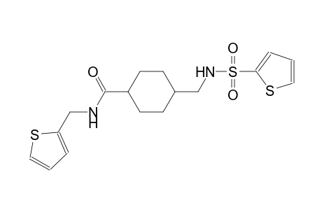 N-(2-thienylmethyl)-4-{[(2-thienylsulfonyl)amino]methyl}cyclohexanecarboxamide