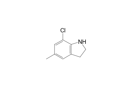 7-Chloranyl-5-methyl-2,3-dihydro-1H-indole