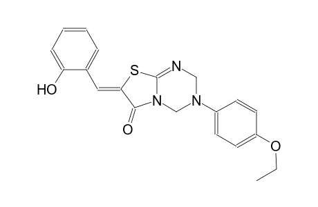 2H-thiazolo[3,2-a][1,3,5]triazin-6(7H)-one, 3-(4-ethoxyphenyl)-3,4-dihydro-7-[(2-hydroxyphenyl)methylene]-, (7Z)-