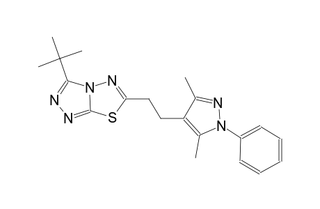 [1,2,4]triazolo[3,4-b][1,3,4]thiadiazole, 3-(1,1-dimethylethyl)-6-[2-(3,5-dimethyl-1-phenyl-1H-pyrazol-4-yl)ethyl]-