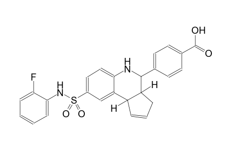 benzoic acid, 4-[(3aR,4S,9bS)-8-[[(2-fluorophenyl)amino]sulfonyl]-3a,4,5,9b-tetrahydro-3H-cyclopenta[c]quinolin-4-yl]-