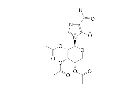 4-CARBAMOYL-1-(2,3,4-TRI-O-ACETYL-BETA-D-RIBOPYRANOSYL)-IMIDAZOLIUM-5-OLATE