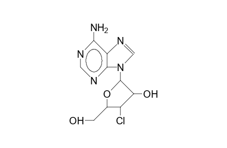 N(9)-(3-Chloro-3-deoxy-B-D-xylofuranosyl)-adenine