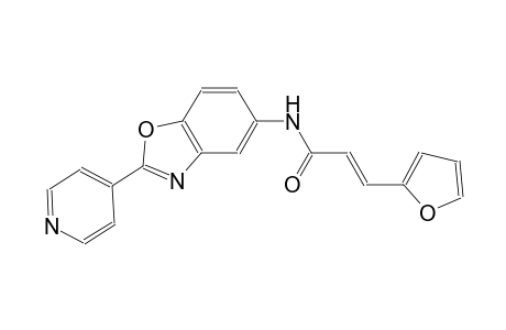 (2E)-3-(2-furyl)-N-[2-(4-pyridinyl)-1,3-benzoxazol-5-yl]-2-propenamide