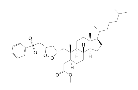 2-[5-[(Phenylsulfonyl)methyl]-1,2-dioxolan-3-yl]-2,3-seco-5.alpha.-cholestan-3-carboxylic acid methyl ester