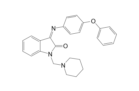 3-(4-Phenoxy-phenylimino)-1-piperidin-1-ylmethyl-1,3-dihydro-indol-2-one