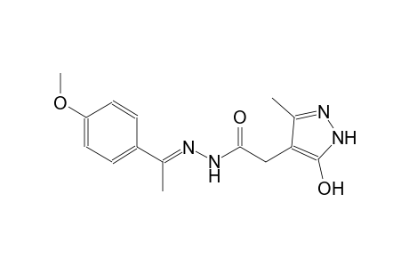 1H-pyrazole-4-acetic acid, 5-hydroxy-3-methyl-, 2-[(E)-1-(4-methoxyphenyl)ethylidene]hydrazide