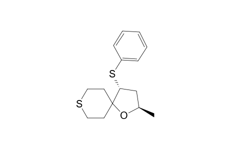 (1R,3R)-3-methyl-1-(phenylthio)-4-oxa-8-thiaspiro[4.5]decane