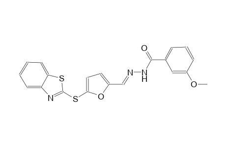 benzoic acid, 3-methoxy-, 2-[(E)-[5-(2-benzothiazolylthio)-2-furanyl]methylidene]hydrazide