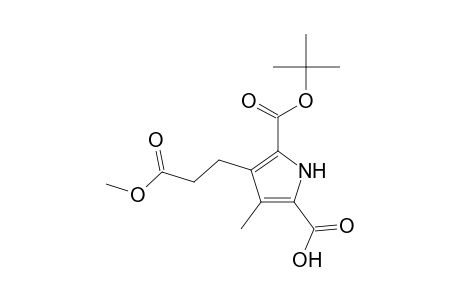 1H-Pyrrole-2,5-dicarboxylic acid, 3-(2-methoxycarbonylethyl)-4-methyl-, 2-t-butyl ester