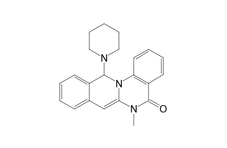 6-METHYL-5-OXO-12-(PIPERIDINO)-5,6-DIHYDRO-12-H-ISOQUINO-[2.3-A]-QUINAZOLINE