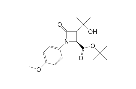 trans-4-(tert-Butoxycarbonyl)-3-(1-hydroxy-1-methylethyl)-1-(4-methoxyphenyl)-2-azetidinone