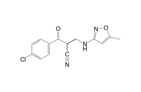 2-(p-chlorobenzoyl)-3-[(5-methyl-3-isoxazolyl)amino]acrylonitrile