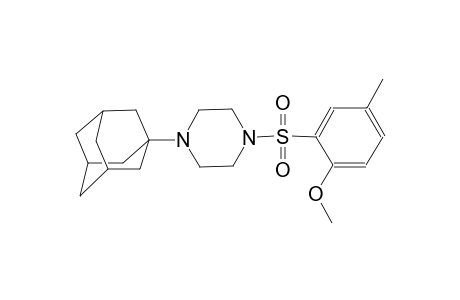 1-(1-Adamantyl)-4-[(2-methoxy-5-methylphenyl)sulfonyl]piperazine
