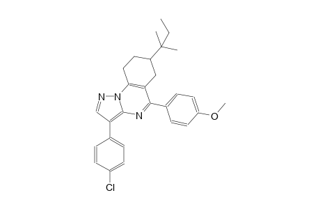 pyrazolo[1,5-a]quinazoline, 3-(4-chlorophenyl)-7-(1,1-dimethylpropyl)-6,7,8,9-tetrahydro-5-(4-methoxyphenyl)-