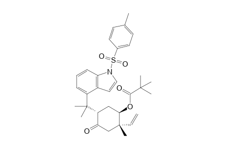 (2S,4R,5S)-5-Methyl-2-[1-methyl-1-[1-(p-toluenesulfonyl)-4-indolyl]ethyl]-4-pivaloyloxy-5-vinylcyclohexan-1-one