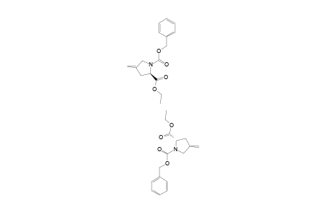 N-CARBOXYBENZYL-4-EXOMETHYLENE-L-PROLINE_ETHYLESTER;MIXTURE_OF_ISOMERS