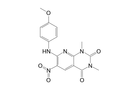 1,3-Dimethyl-7-(4-methoxyphenyl)amino-6-nitro-2,4-dioxo-1,2,3,4-tetrahydropyrido[2,3-d]pyrimidine
