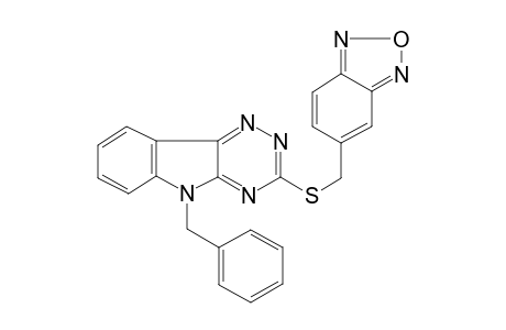 3-[(2,1,3-benzoxadiazol-5-ylmethyl)sulfanyl]-5-benzyl-5H-[1,2,4]triazino[5,6-b]indole