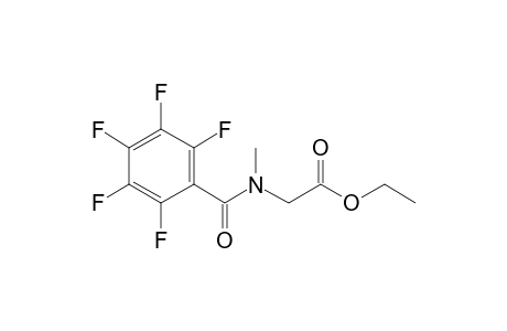 Sarcosine, N-pentafluorobenzoyl-, ethyl ester