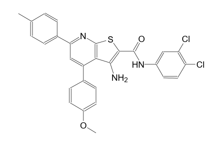 3-amino-N-(3,4-dichlorophenyl)-4-(4-methoxyphenyl)-6-(4-methylphenyl)thieno[2,3-b]pyridine-2-carboxamide