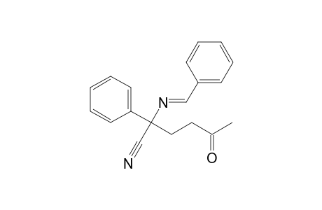 Benzeneacetonitrile, .alpha.-(3-oxobutyl)-.alpha.-[(phenylmethylene)amino]-