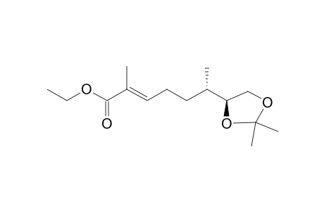 Ethyl (2E,6S,7S)-7,8-Isopropylidenedioxy-2,6-dimethyl-2-octenoate