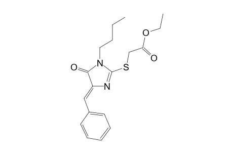 3-Butyl-5-benzylidene-2-(ethoxycarbonylmethyl)thio-4H-imidazolin-4-one
