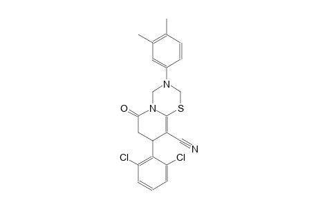 2H,6H-pyrido[2,1-b][1,3,5]thiadiazine-9-carbonitrile, 8-(2,6-dichlorophenyl)-3-(3,4-dimethylphenyl)-3,4,7,8-tetrahydro-6-oxo-