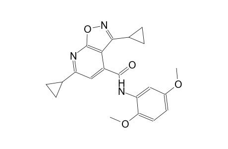 isoxazolo[5,4-b]pyridine-4-carboxamide, 3,6-dicyclopropyl-N-(2,5-dimethoxyphenyl)-