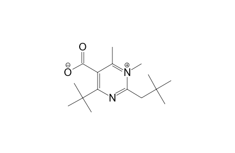 Pyrimidinium, 5-carboxy-4-(1,1-dimethylethyl)-2-(2,2-dimethylpropyl)-1,6-dimethyl-, hydroxide, inner salt